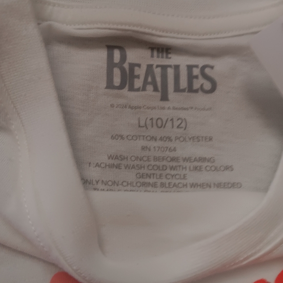 The Beatles Top Size Large Girls New - Picture 4 of 5